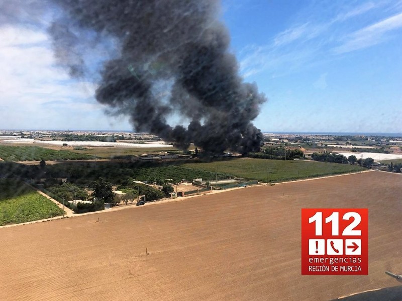 <span style='color:#780948'>ARCHIVED</span> - Fire next to the AP-7 in san Javier