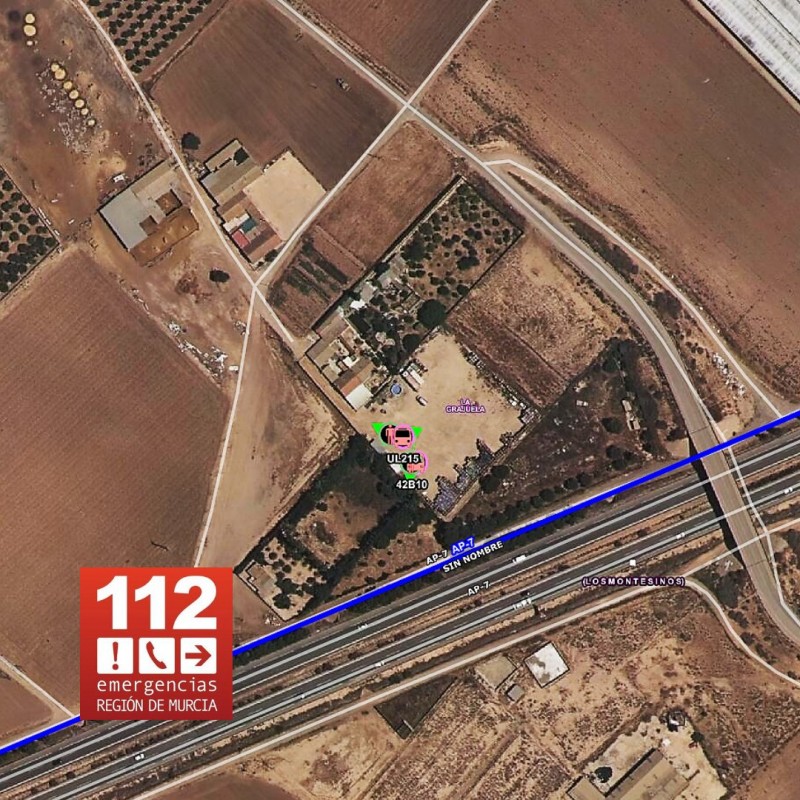 <span style='color:#780948'>ARCHIVED</span> - Fire next to the AP-7 in san Javier