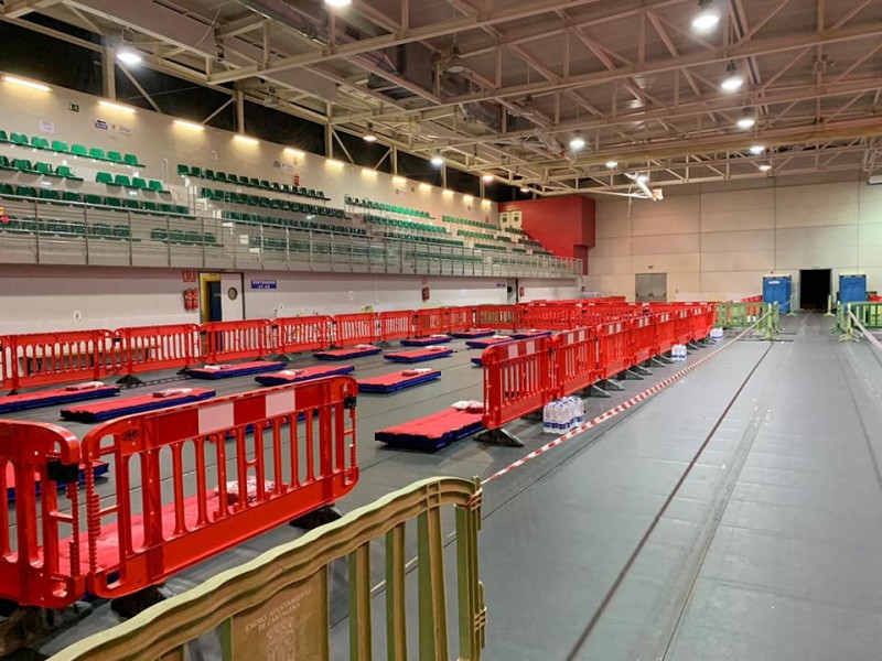 <span style='color:#780948'>ARCHIVED</span> - Sports Pavilion of Cabezo Beaza emptied as irregular migrants complete quarantine and are released