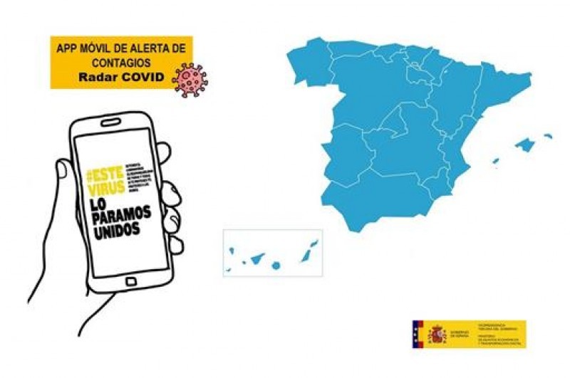 <span style='color:#780948'>ARCHIVED</span> - Covid tracking app. testing underway in four mainland regions of Spain and active in the Canary Islands