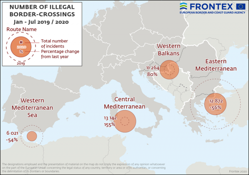 <span style='color:#780948'>ARCHIVED</span> - 520 per cent increase in the number of migrants crossing to the Canary Islands