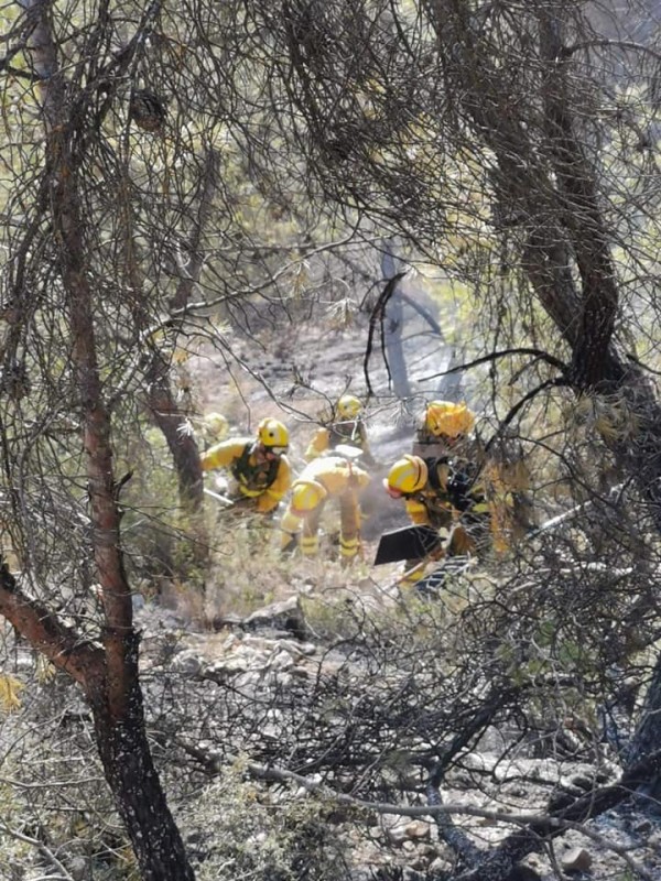 <span style='color:#780948'>ARCHIVED</span> - Fire between Mula and Bullas declared under control