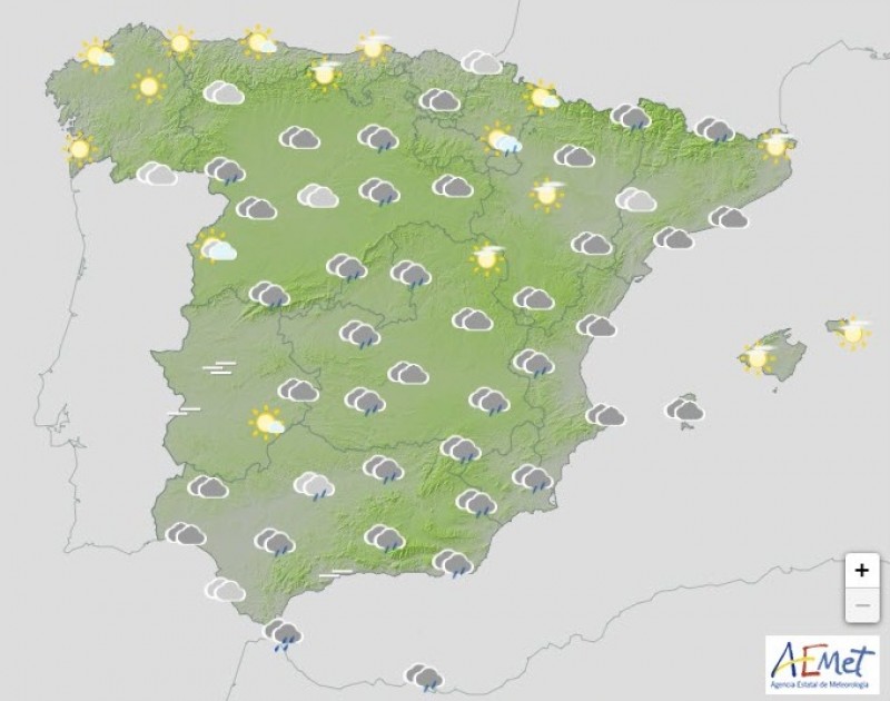 <span style='color:#780948'>ARCHIVED</span> - Rain in Spain on Thursday, but the sun returns on Friday and across the weekend