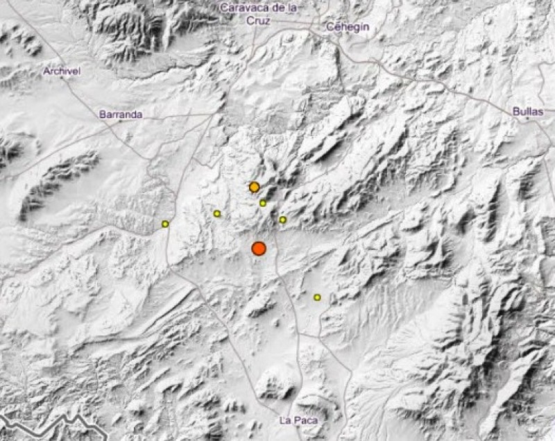 <span style='color:#780948'>ARCHIVED</span> - 3.9 earth tremor with epicenter in Caravaca felt in several municipalities
