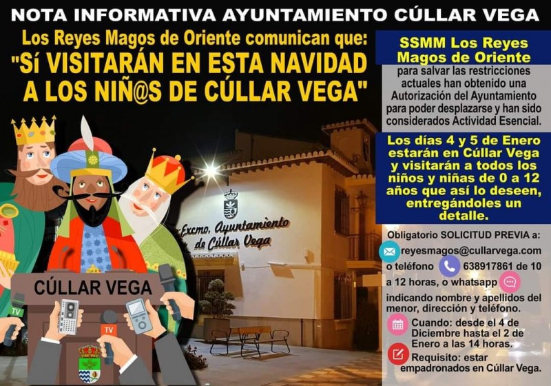 <span style='color:#780948'>ARCHIVED</span> -  Granada village classes Three Kings as essential public service to circumvent covid rules