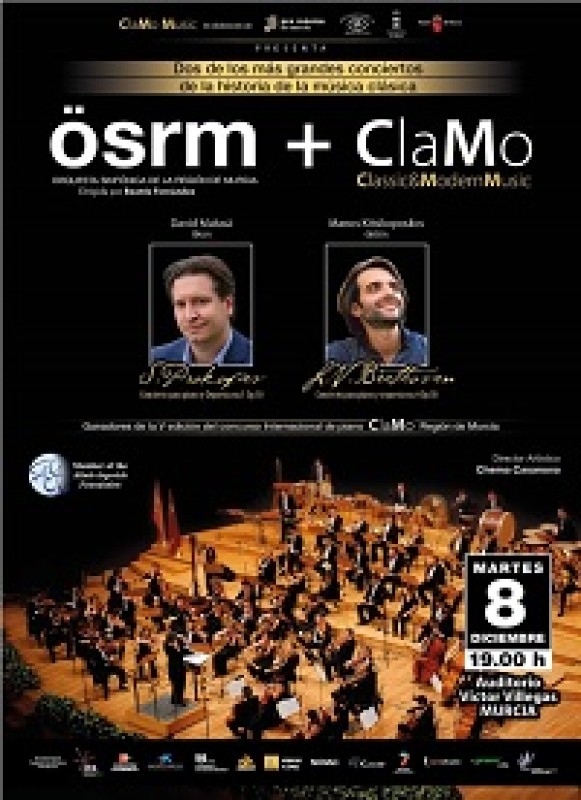 8th December Beethoven and Prokofiev with the OSRM in the Victor Villegas Auditorium Murcia