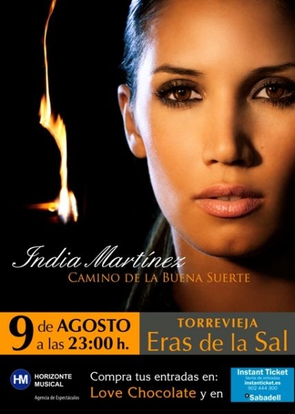 <span style='color:#780948'>ARCHIVED</span> - 9th August, India Martinez in Torrevieja