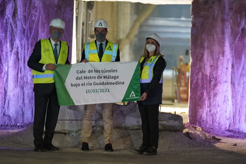 <span style='color:#780948'>ARCHIVED</span> - Work on Malaga metro progressing well as tunnels are linked