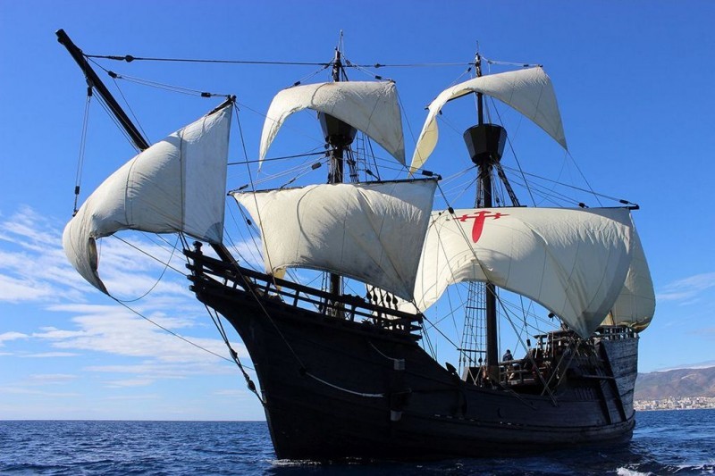 <span style='color:#780948'>ARCHIVED</span> - Historical ship replica docks in El Ejido, Almeria for Easter; Nao Victoria