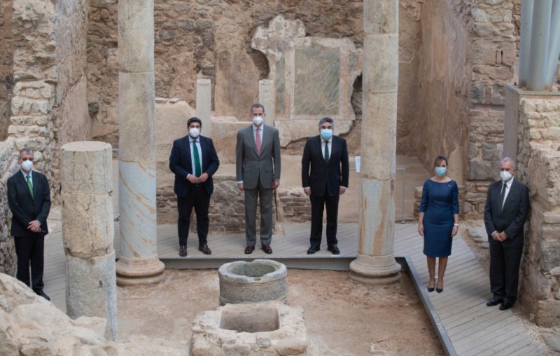King of Spain opens the Roman Forum museum in Cartagena