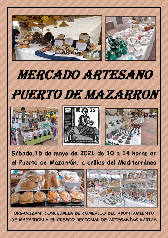 <span style='color:#780948'>ARCHIVED</span> - Saturday 15th May Puerto de Mazarron artisan market