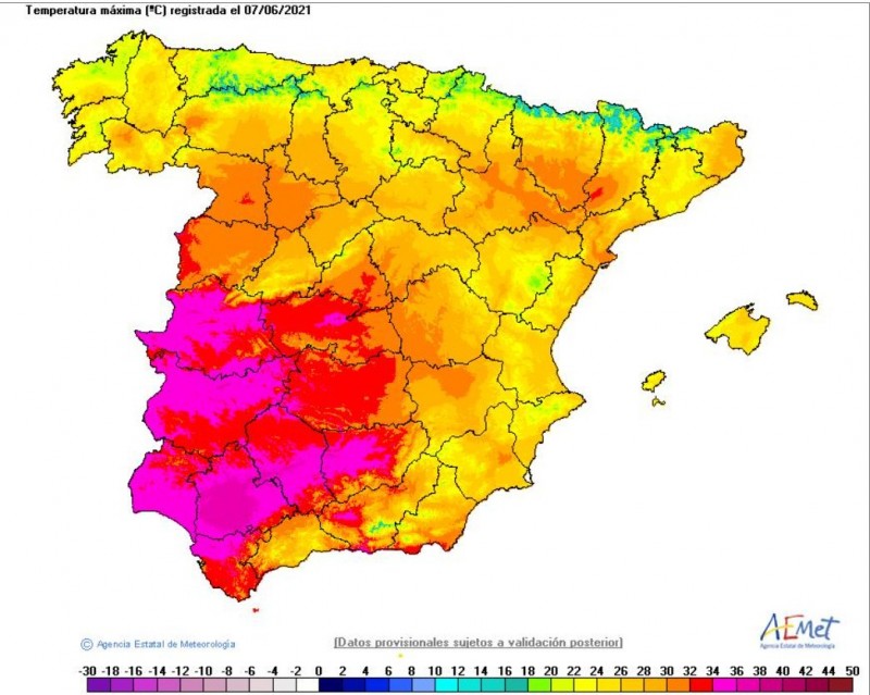 <span style='color:#780948'>ARCHIVED</span> - Andalucia region hottest place in Spain on Monday