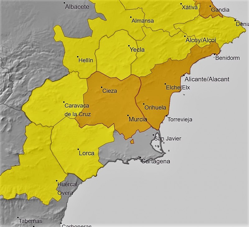 <span style='color:#780948'>ARCHIVED</span> - Orange weather warning for 40 degrees remains in place in the Region of Murcia