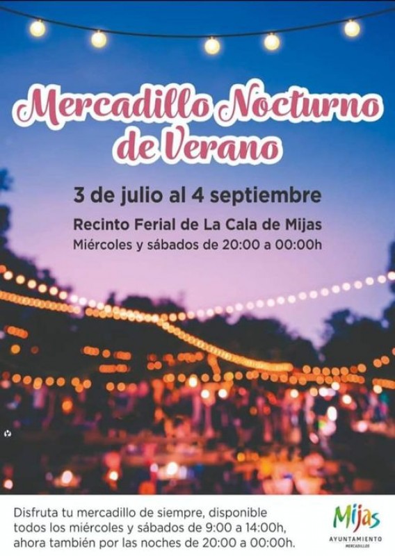 <span style='color:#780948'>ARCHIVED</span> - Summer night market in Mijas until September 4