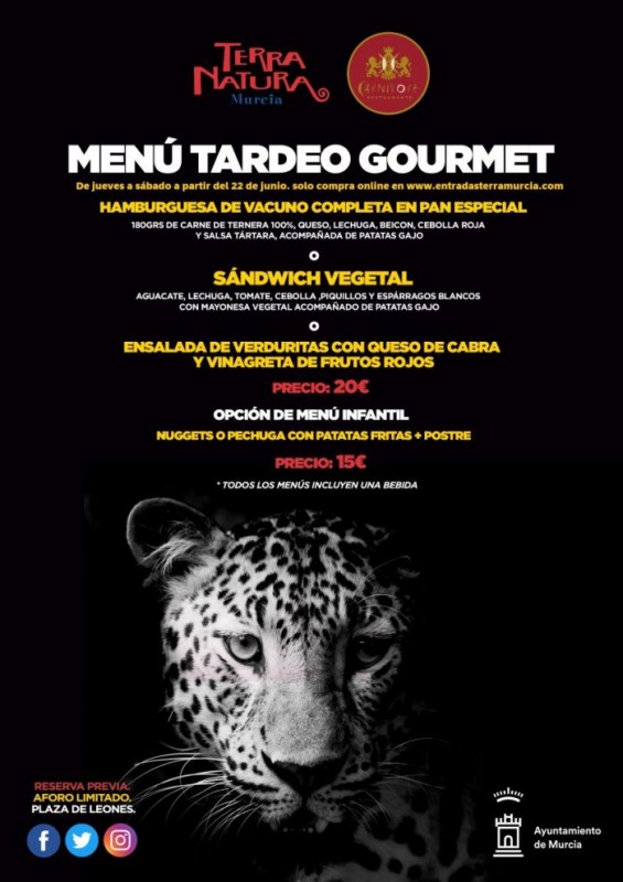 <span style='color:#780948'>ARCHIVED</span> - Nocturnal evenings with meal included at Terra Natura Murcia this summer