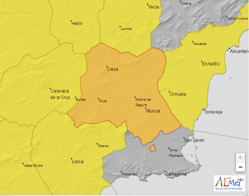 <span style='color:#780948'>ARCHIVED</span> - Murcia weather update August 6: yellow and orange heat alerts in place for the weekend