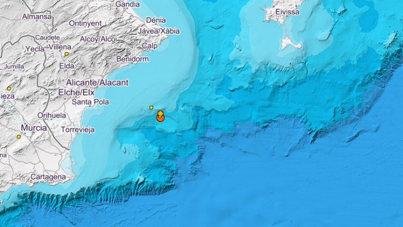 <span style='color:#780948'>ARCHIVED</span> - Four earthquakes registered off Alicante coast on Monday