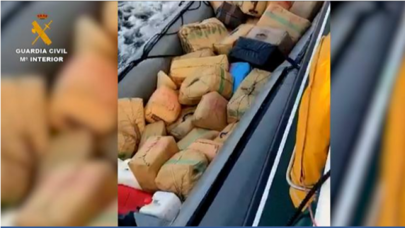 Impressive use of police resource; officers intercept 2 tons of hashish whilst rescuing illegal immigrants at sea