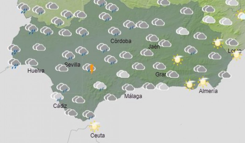 <span style='color:#780948'>ARCHIVED</span> - Storms, rain and yellow weather warnings in Andalusia: September 14, 15, 16 and 17
