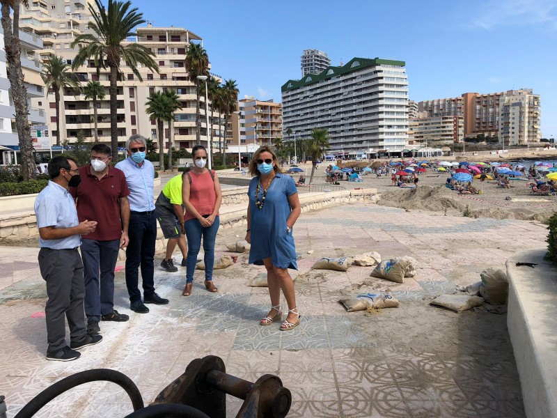 <span style='color:#780948'>ARCHIVED</span> - Remodelling of storm damaged promenade in Calpe begins