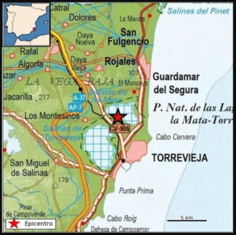 <span style='color:#780948'>ARCHIVED</span> - Tremors of 2.0 magnitude quake felt in Torrevieja and Los Montesinos