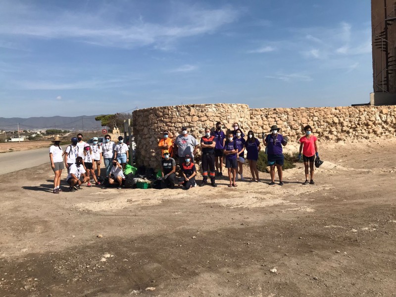 <span style='color:#780948'>ARCHIVED</span> - 100 kilos of microplastic collected from Aguilas beach