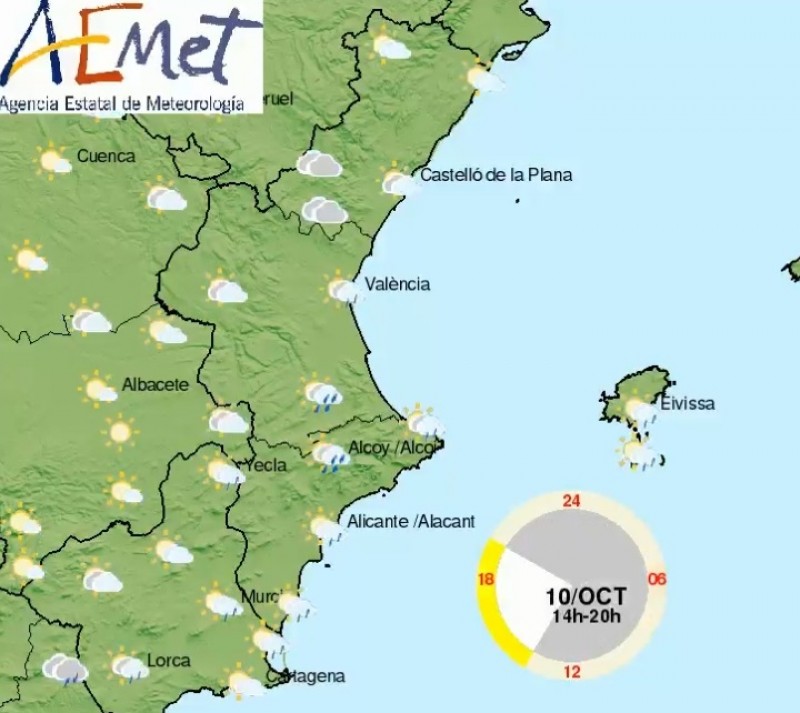 <span style='color:#780948'>ARCHIVED</span> - Wet and windy holiday weekend forecast in Alicante