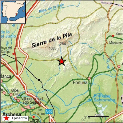 <span style='color:#780948'>ARCHIVED</span> - Fourth and fifth earthquakes in Region of Murcia this week