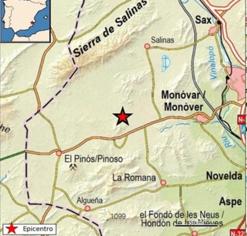 <span style='color:#780948'>ARCHIVED</span> - Alicante province registers third earthquake in a fortnight