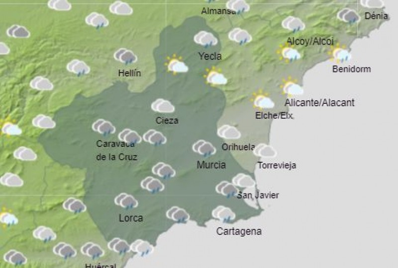 <span style='color:#780948'>ARCHIVED</span> - Rain clouds ahead: Murcia weather forecast December 15 to 19