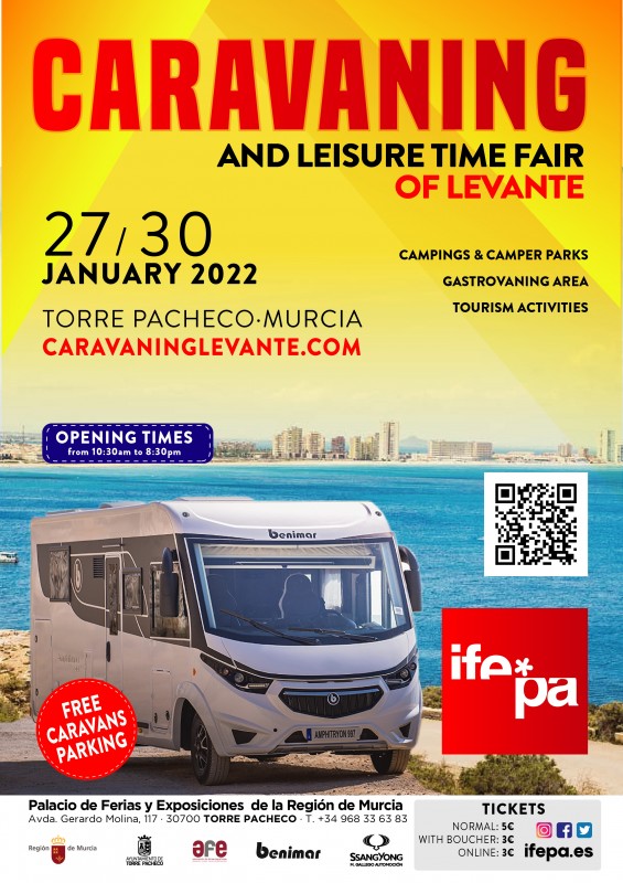 <span style='color:#780948'>ARCHIVED</span> - January 27 to 30 2022: Caravanning and Leisure Show at IFEPA exhibition centre