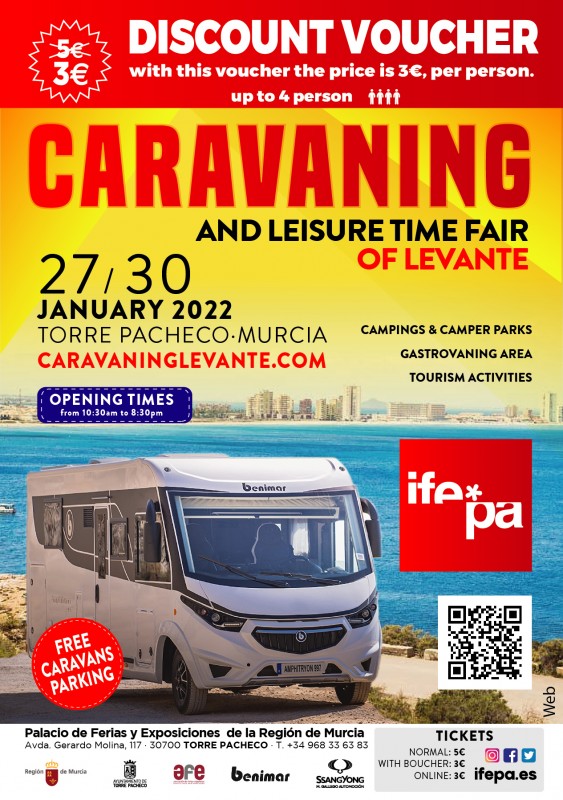 <span style='color:#780948'>ARCHIVED</span> - January 27 to 30 2022: Caravanning and Leisure Show at IFEPA exhibition centre