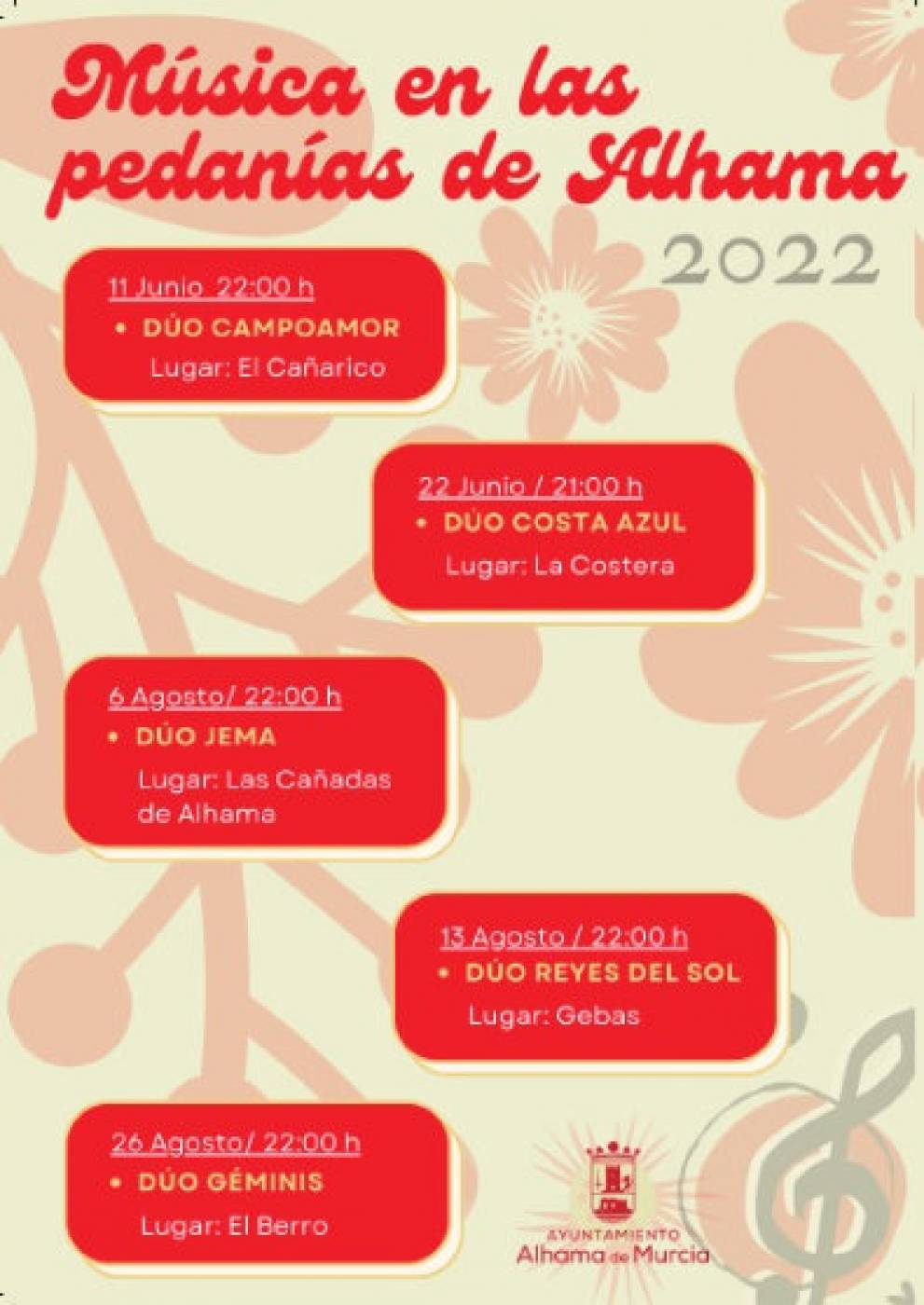 The 2022 Música en los Jardines season in Alhama de Murcia