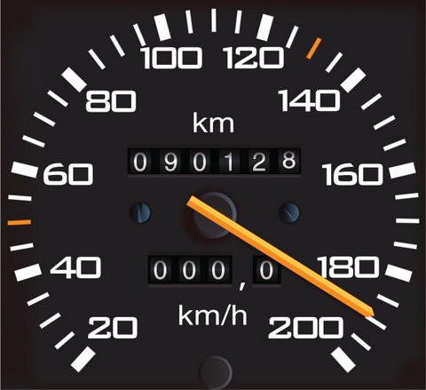 mile counter car