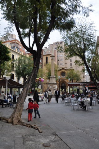 Plaza de Las Flores, city of Murcia