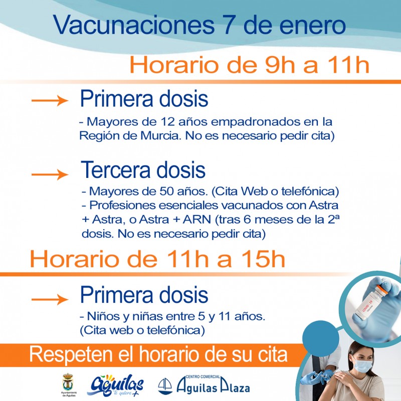 <span style='color:#780948'>ARCHIVED</span> - Covid vaccination point in Aguilas: January 7