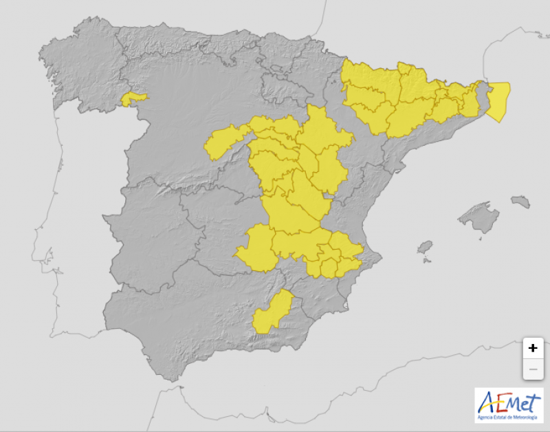 Half of Spain on alert for freezing temperatures: weather update January 20