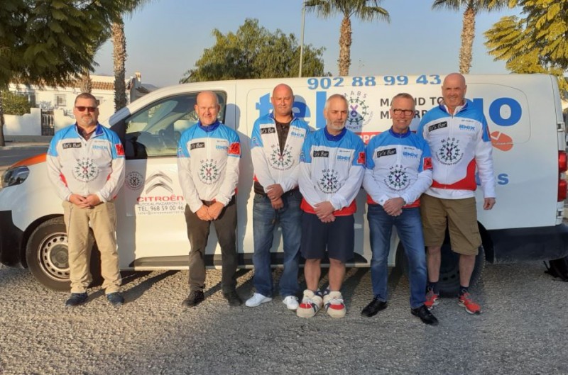 <span style='color:#780948'>ARCHIVED</span> - Local residents cycle from Madrid to Mazarron for charity