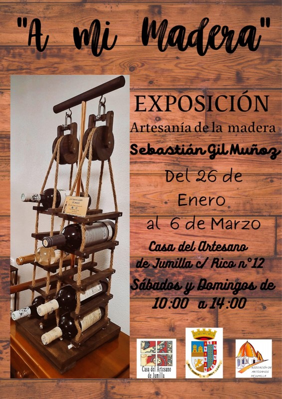 <span style='color:#780948'>ARCHIVED</span> - Woodworking craft exhibition in Jumilla: January 26 to March 6 2022