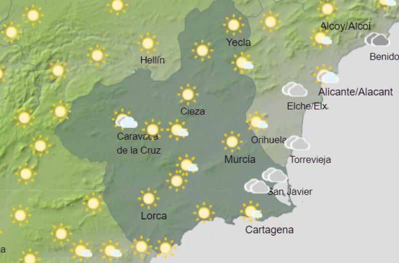 Murcia weather forecast: February 7-12