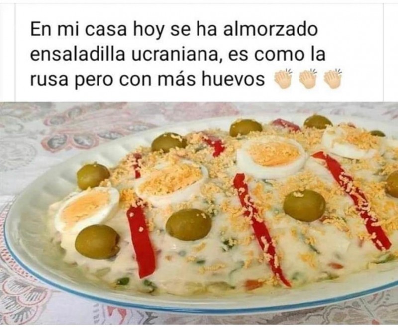 The Russian salad renamed in Spain after the invasion of Ukraine