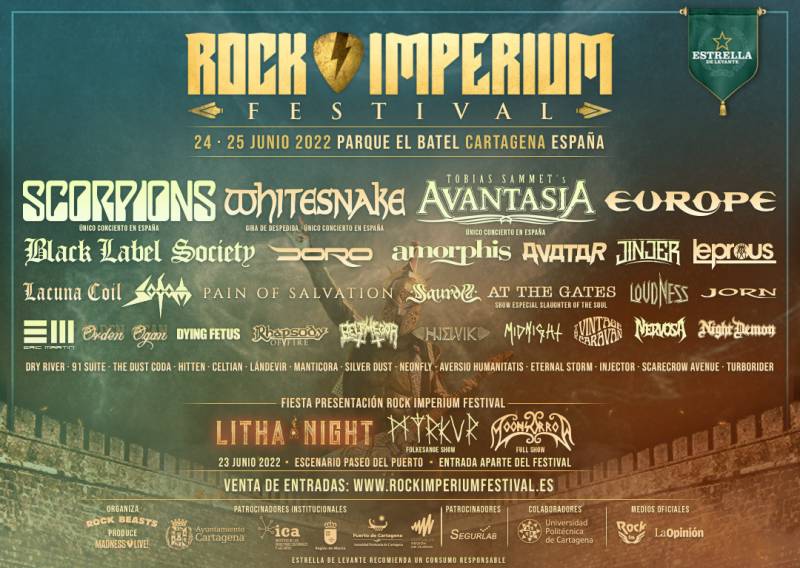 June 24 and 25, Scorpions and Whitesnake perform live in Cartagena