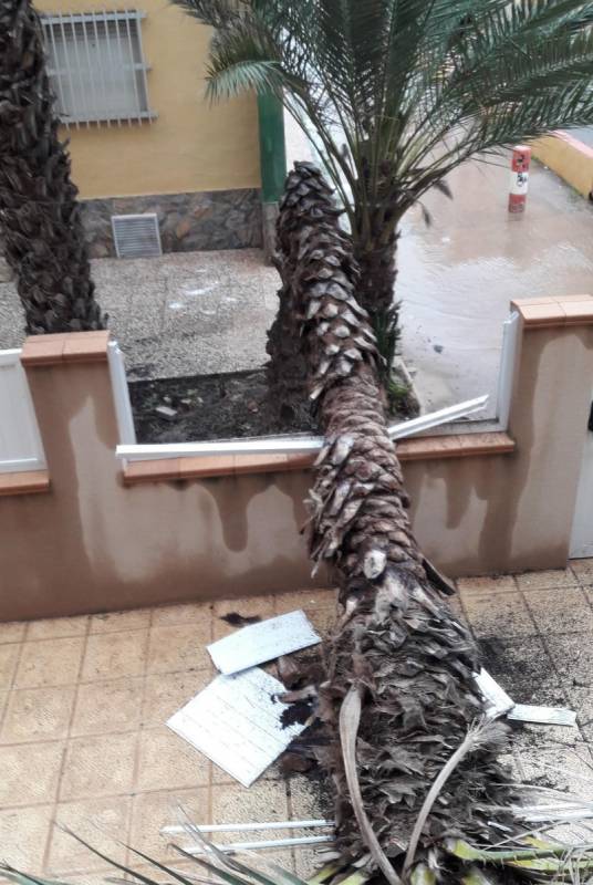 <span style='color:#780948'>ARCHIVED</span> - Water runoff pipe in Cabo de Palos has broken off in the storm and is floating around the Mediterranean