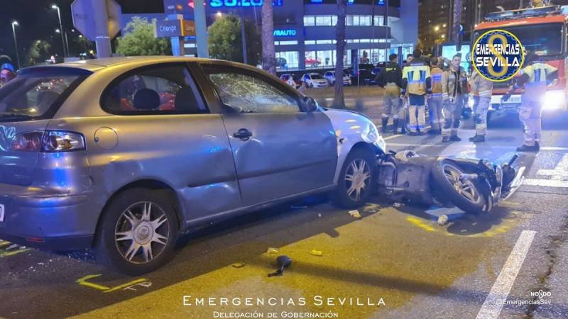 <span style='color:#780948'>ARCHIVED</span> - Motorcyclist killed and two others injured after being hit by drunk driver in Sevilla