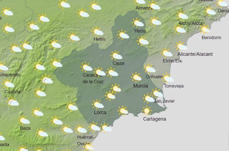 <span style='color:#780948'>ARCHIVED</span> - More midweek showers, bookended by sun: Murcia weather forecast April 25-May 1