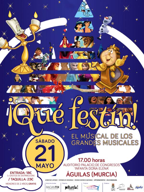 May 21, Qúe Festín, the ultimate children’s musical at the Aguilas auditorium