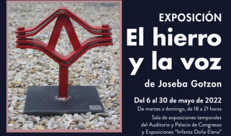 May 6 to 30 El Hierro y la Voz sculpture exhibition by Joseba Gotzon at the Aguilas auditorium