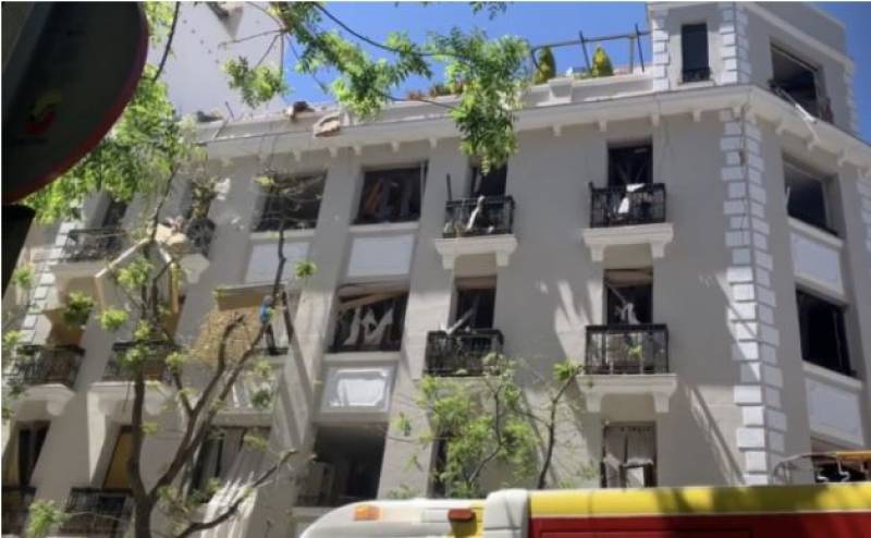 At least 17 injured in huge explosion in central Madrid