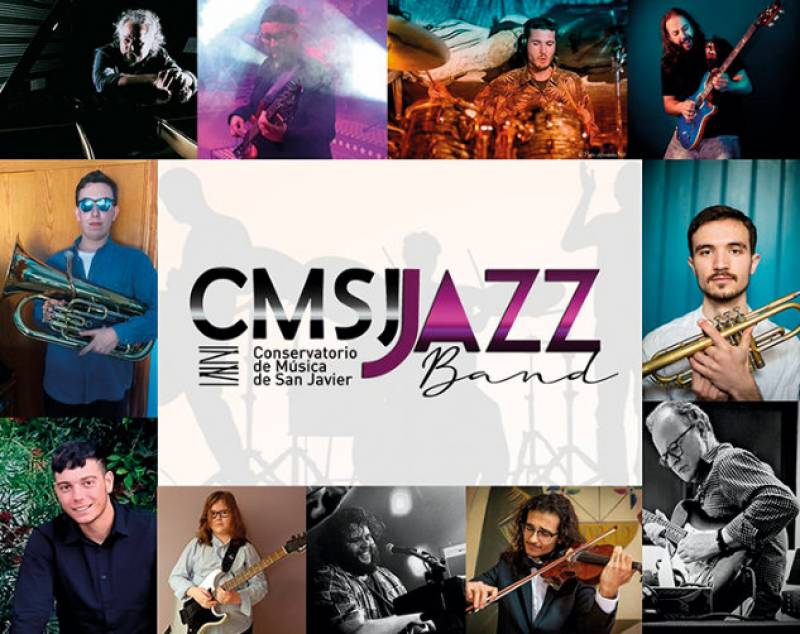 July 5 Free concert by the CMSJ Jazz Band in the Jardines de San Blas as part of the San Javier Jazz Festival