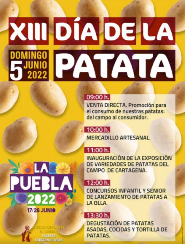 <span style='color:#780948'>ARCHIVED</span> - June 5 Annual Potato Fiesta in La Puebla!